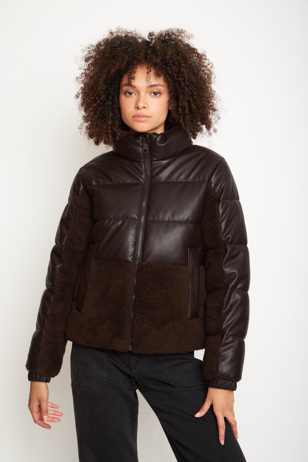 Parka Tala Reciclada Café Mujer