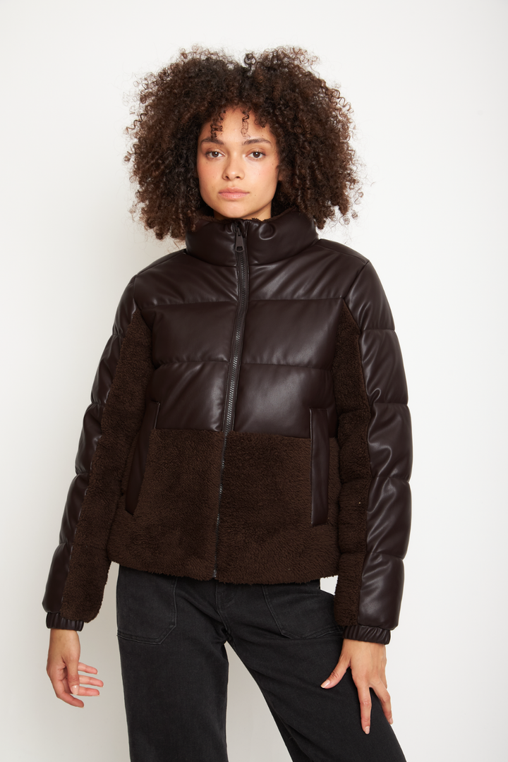 Parka Tala Reciclada Café Mujer