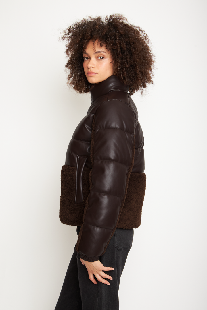 Parka Tala Reciclada Café Mujer