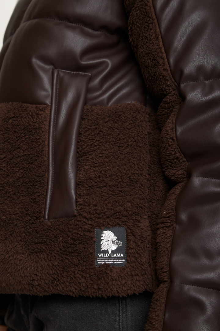 Parka Tala Reciclada Café Mujer