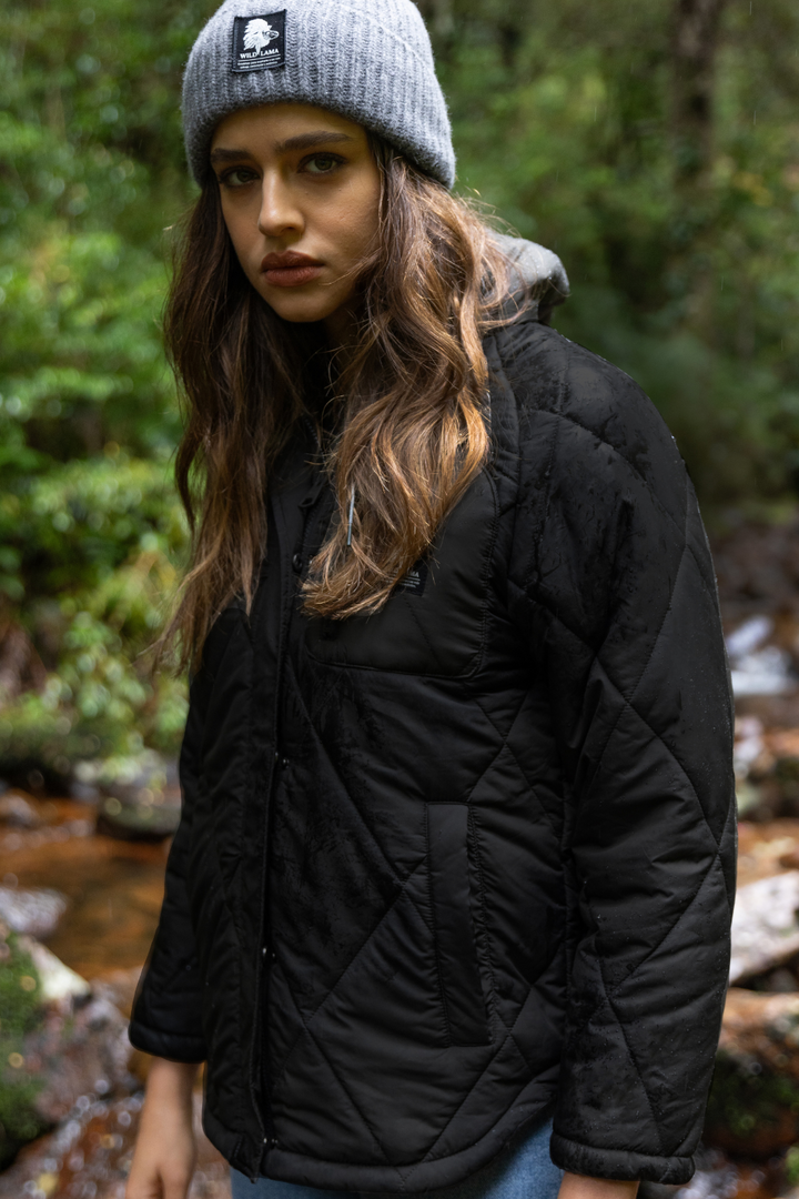 Parka Tramontana Reciclada Negra Mujer