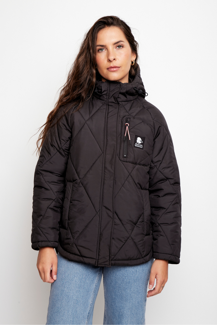 Parka Tramontana Reciclada Negra Mujer
