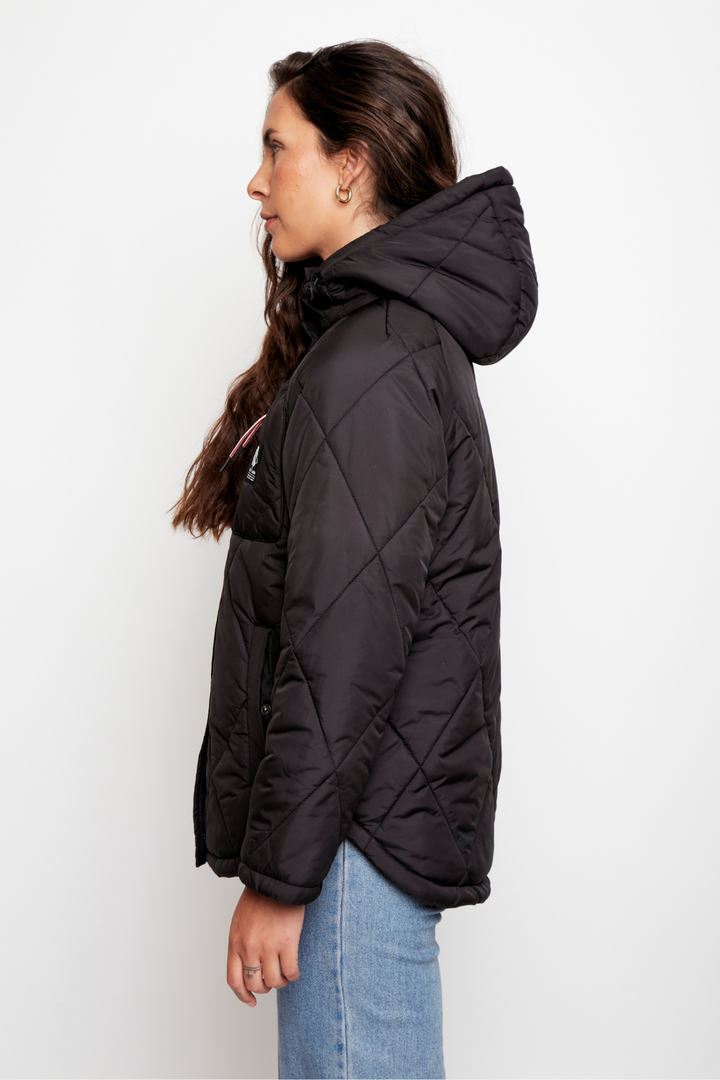Parka Tramontana Reciclada Negra Mujer