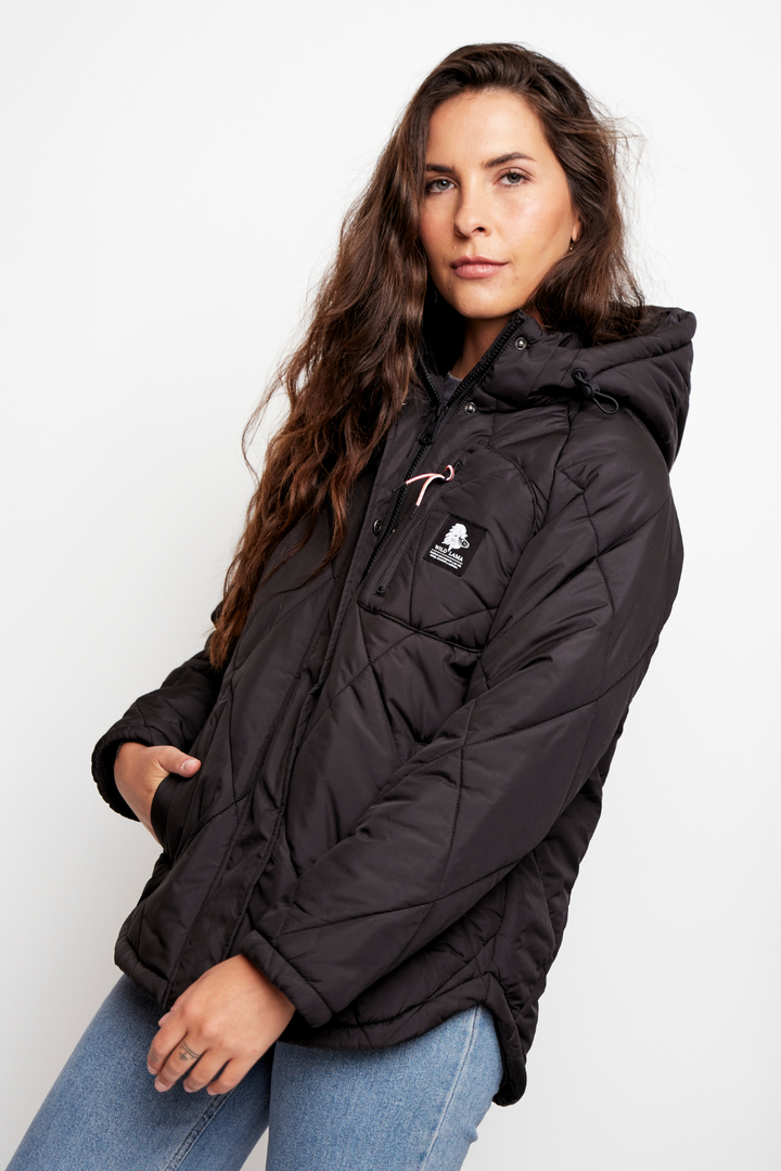 Parka Tramontana Reciclada Negra Mujer