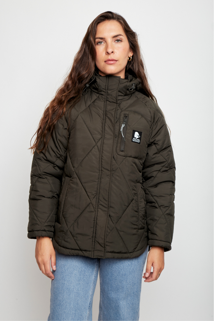 Parka Tramontana Reciclada Verde Mujer