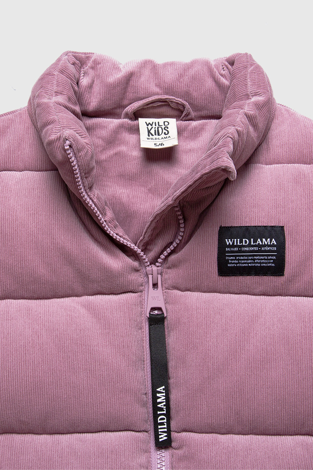 Parka Chic Puffa Orgánica Rosada Kids