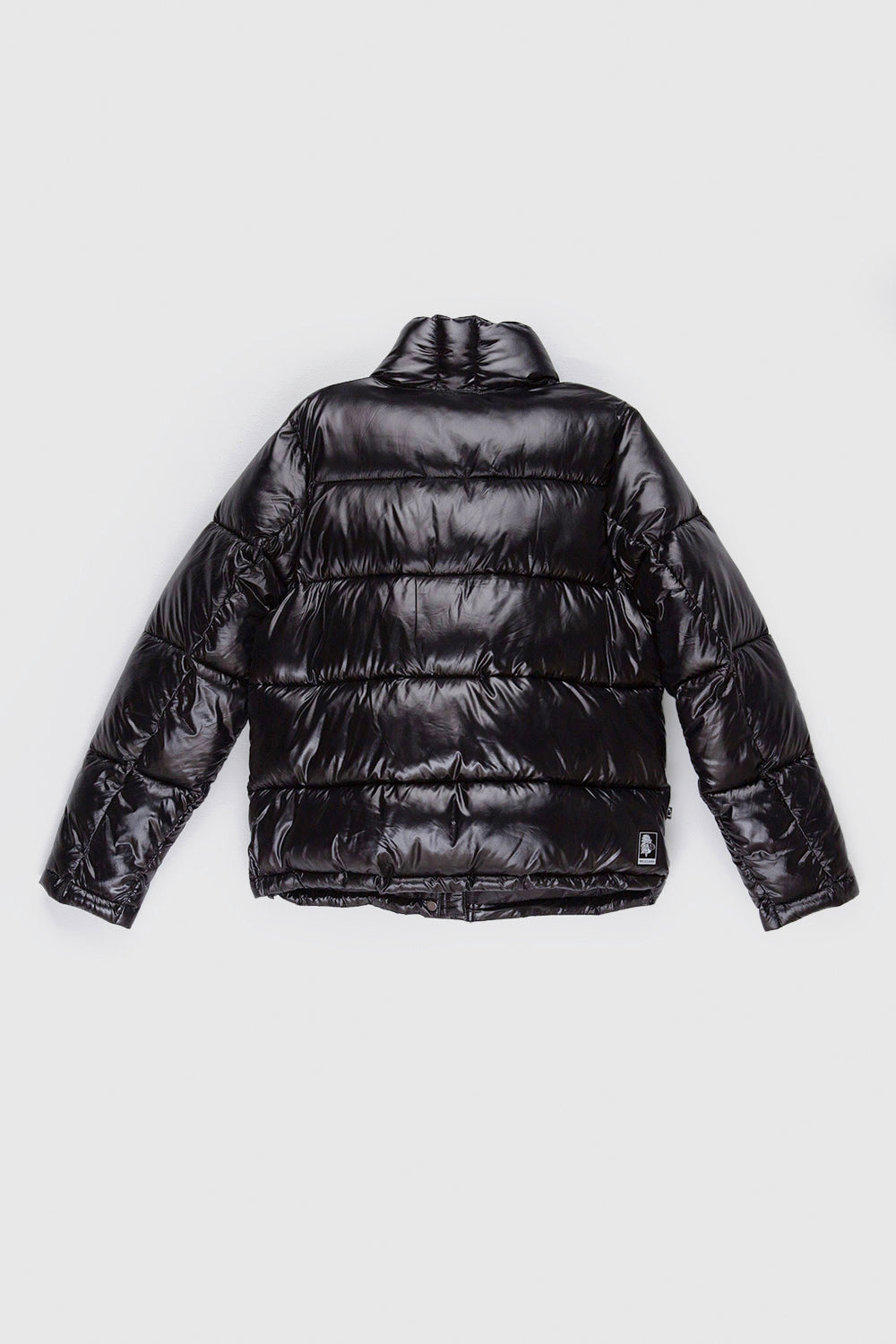 Parka Essential Glossed Reciclada Negra Mujer
