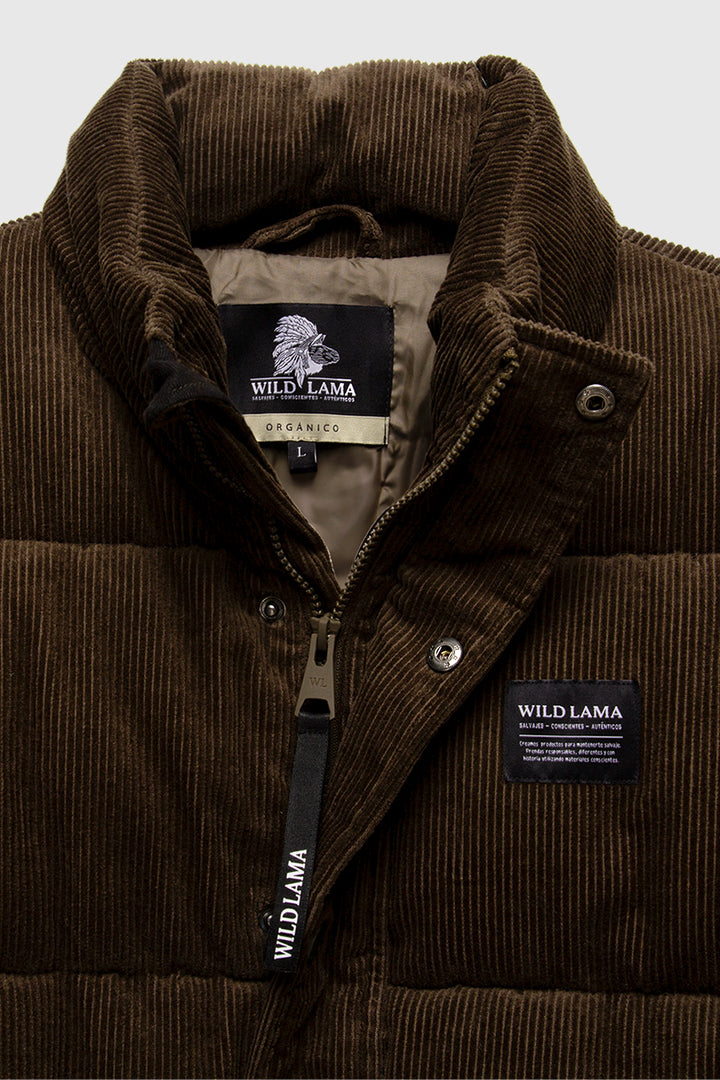 Parka Lauca Corduroy Orgánica Verde Hombre