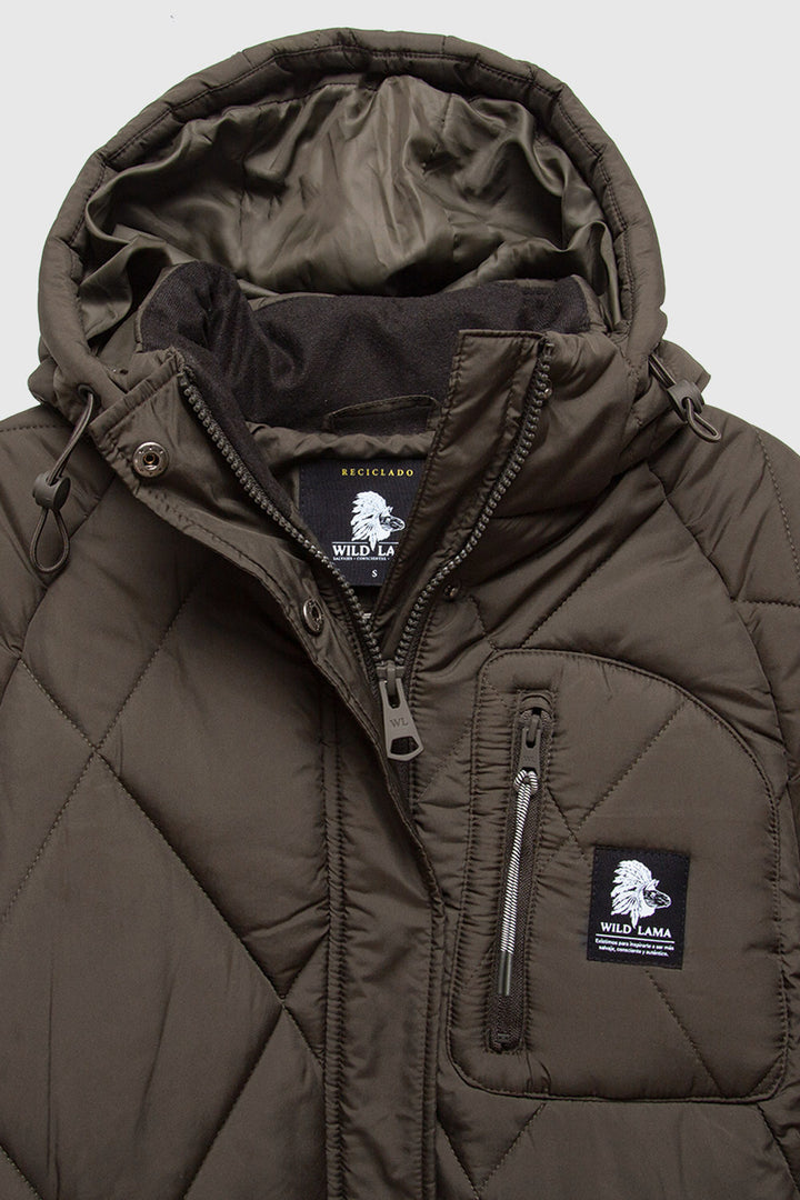 Parka Tramontana Reciclada Verde Mujer