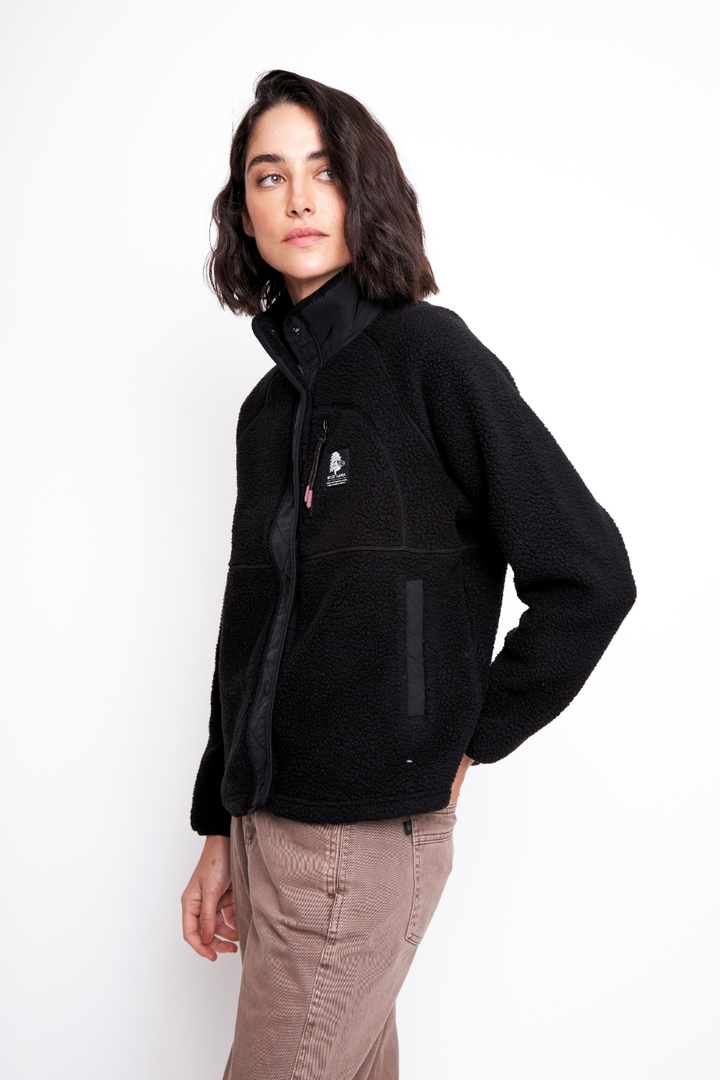 Polar Gael Reciclado Negro Mujer