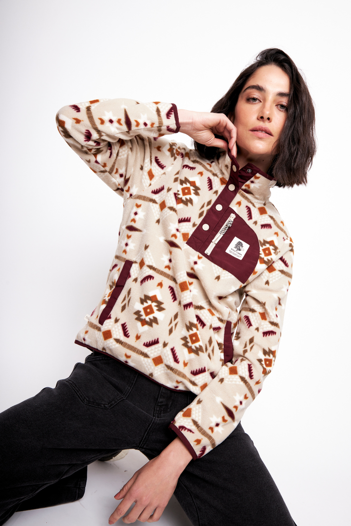 Polar Lava Woman Reciclado Print Beige Mujer