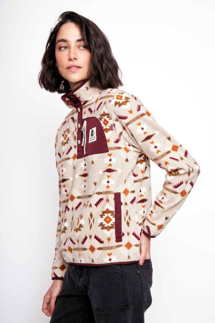 Polar Lava Woman Reciclado Print Beige Mujer