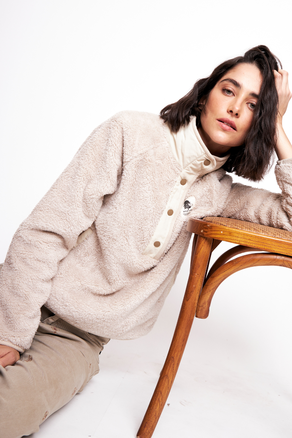 Polar Luvia Reciclado Beige Mujer