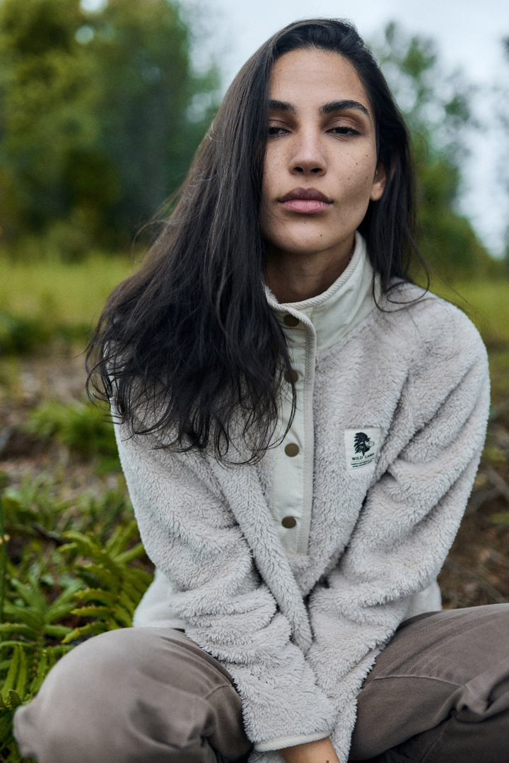 Polar Luvia Reciclado Beige Mujer