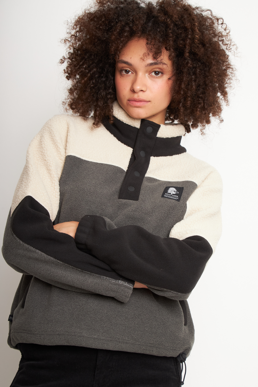 Polar Muna Reciclado Negro Mujer