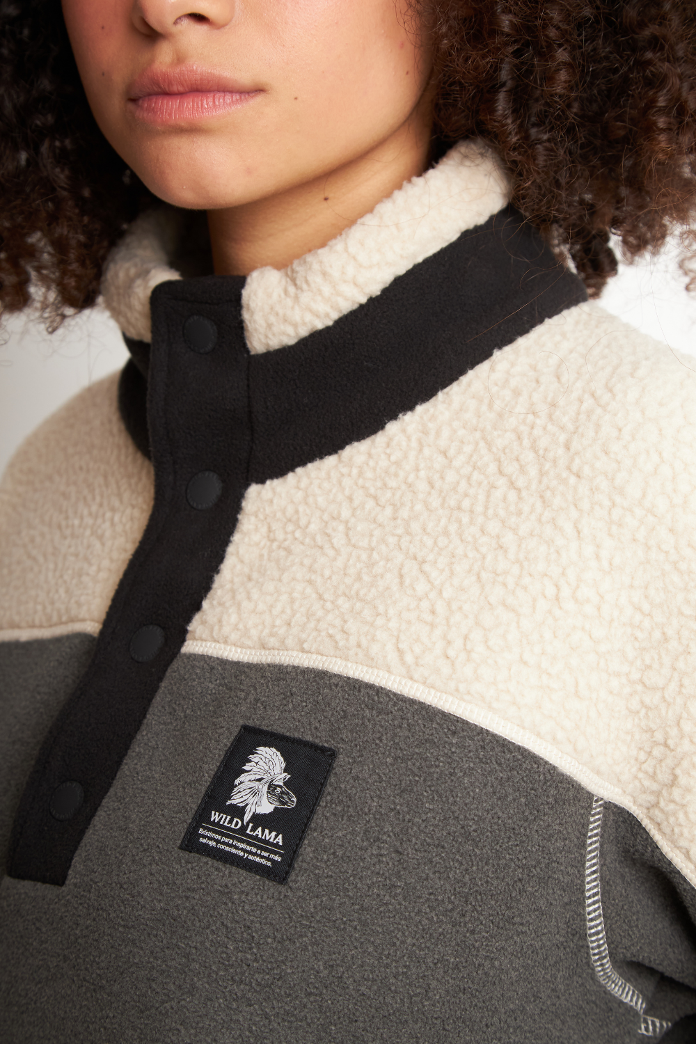 Polar Muna Reciclado Negro Mujer