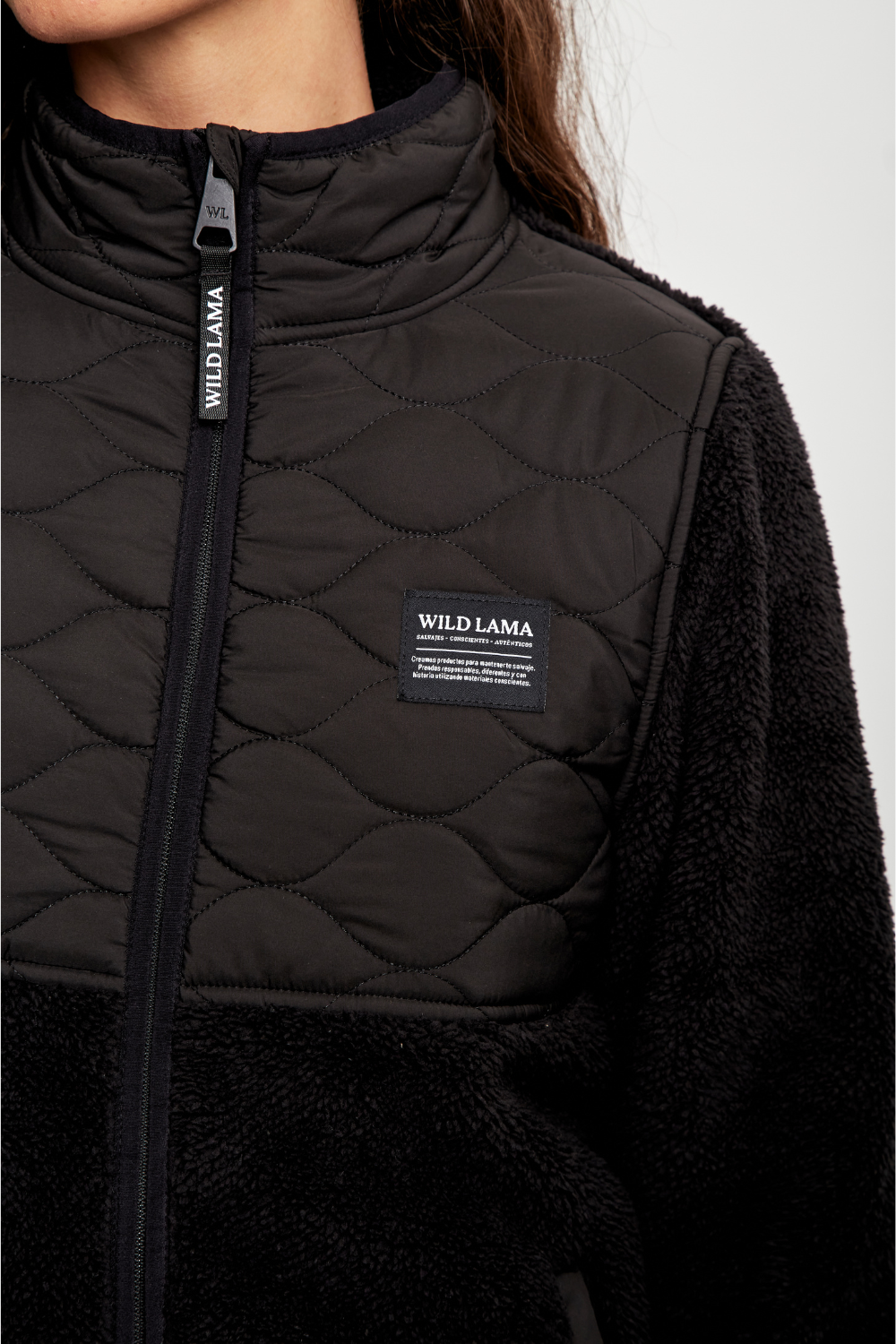 Polar Plume Reciclado Negro Mujer