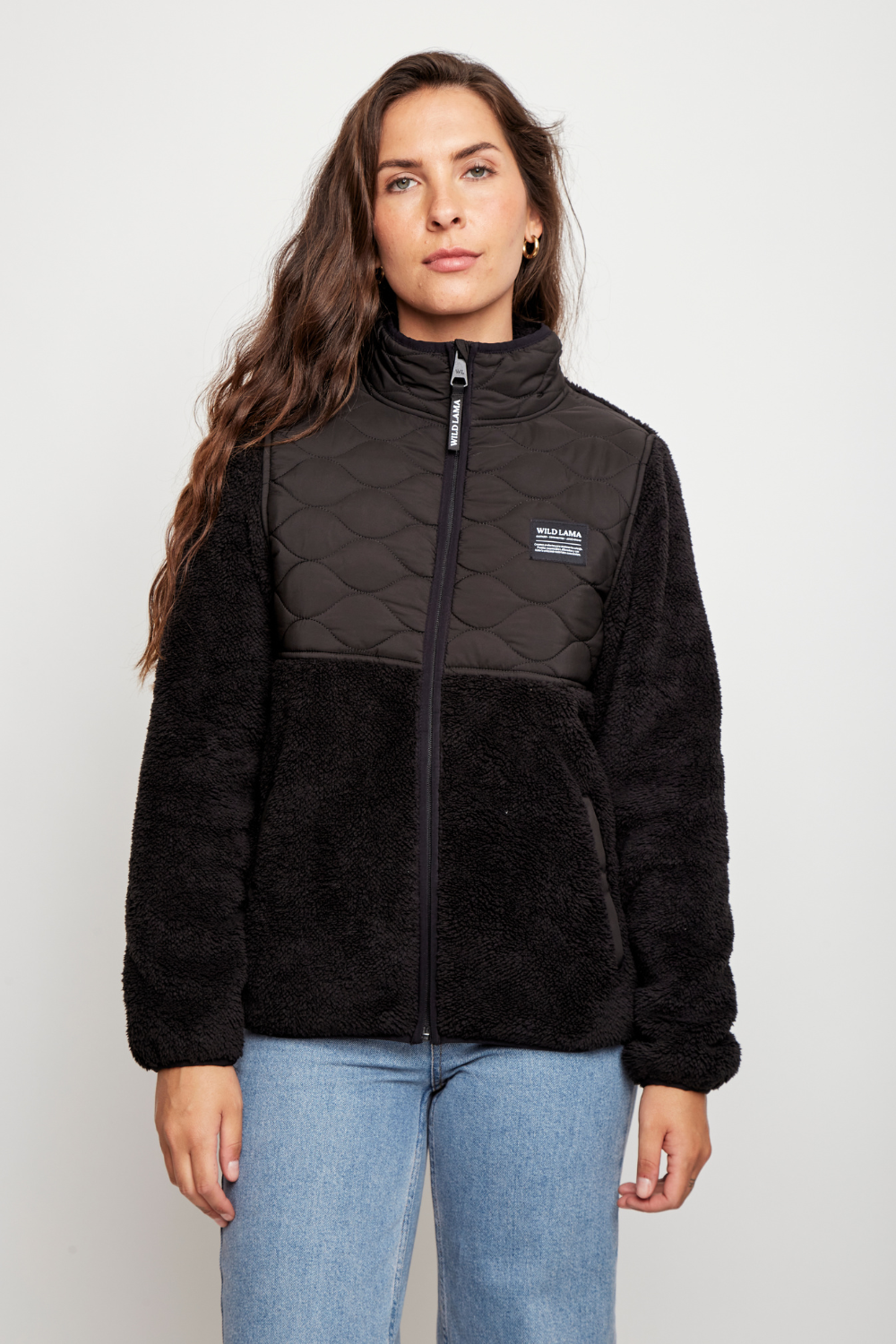 Polar Plume Reciclado Negro Mujer