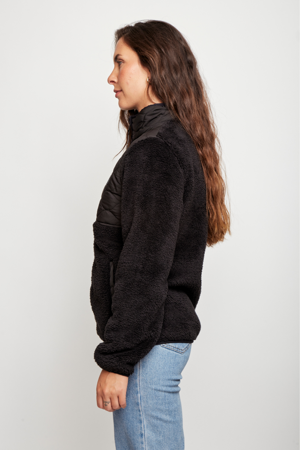 Polar Plume Reciclado Negro Mujer