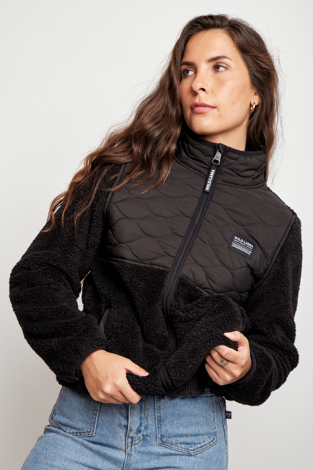 Polar Plume Reciclado Negro Mujer