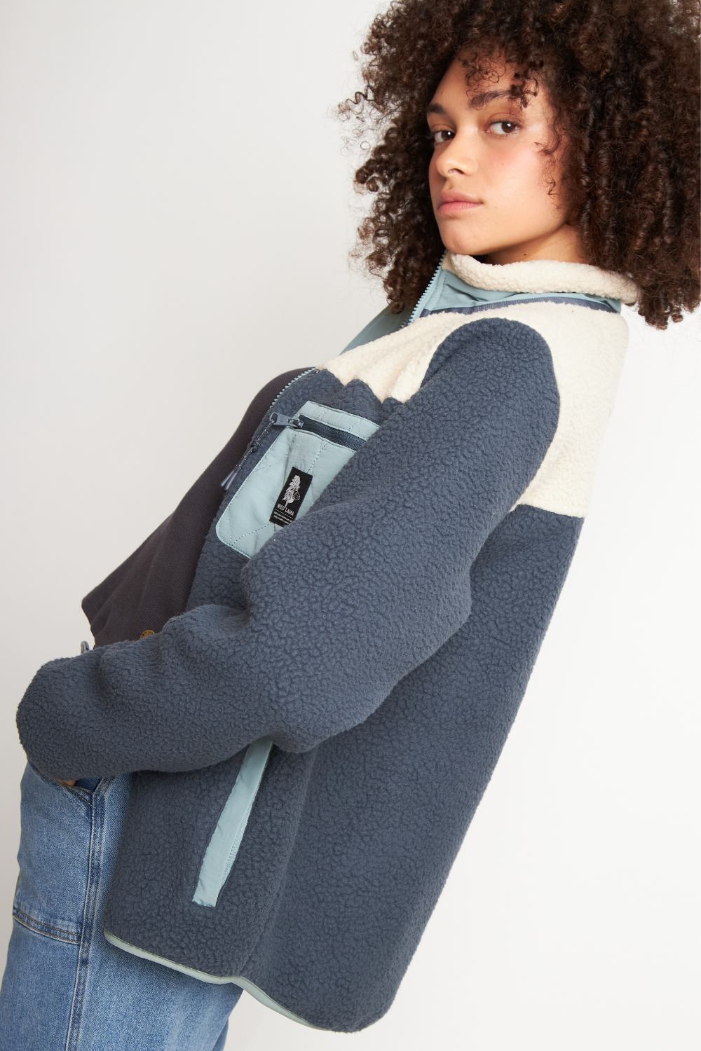 Polar Tambo Reciclado Azul Mujer