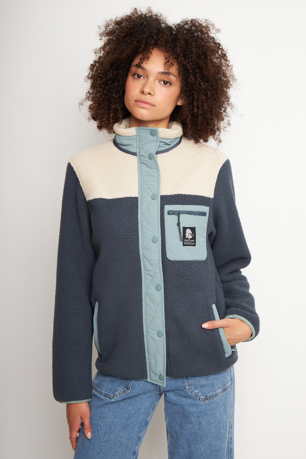 Polar Tambo Reciclado Azul Mujer