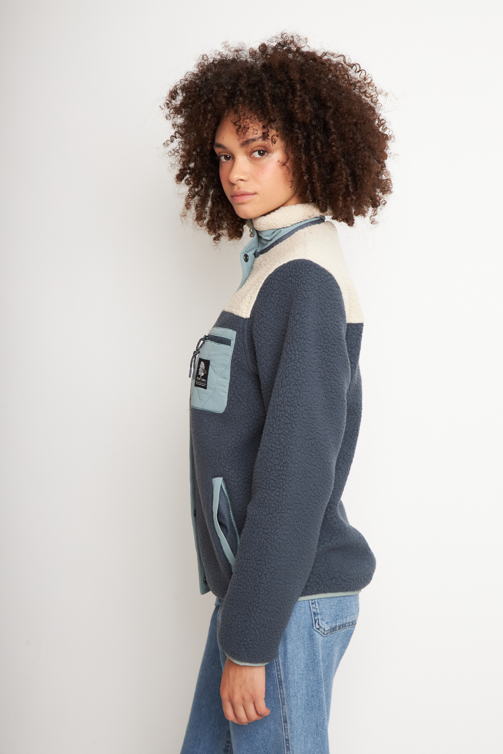 Polar Tambo Reciclado Azul Mujer