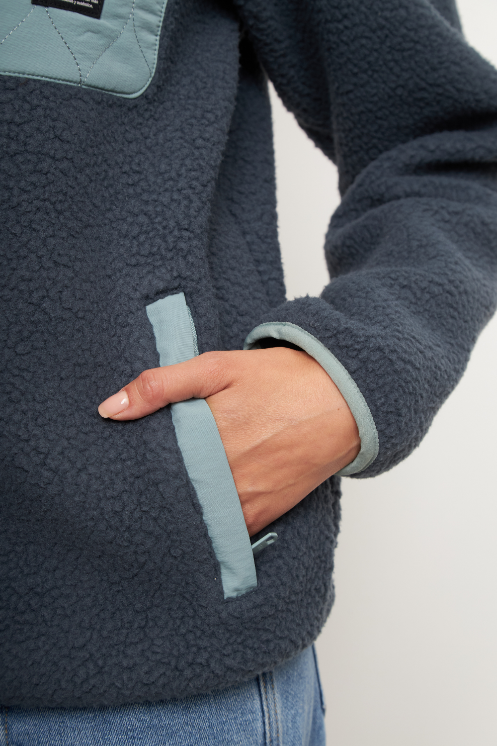 Polar Tambo Reciclado Azul Mujer