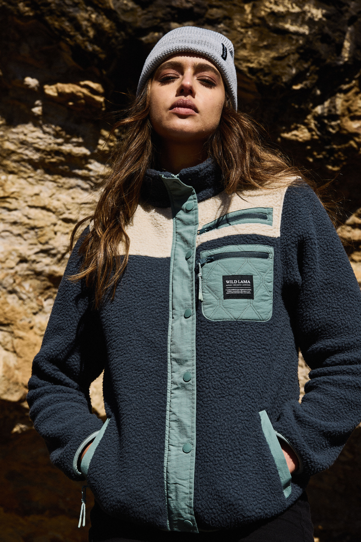 Polar Tambo Reciclado Azul Mujer