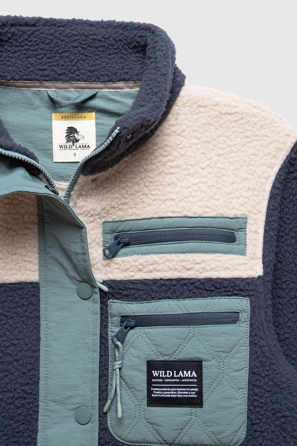 Polar Tambo Reciclado Azul Mujer