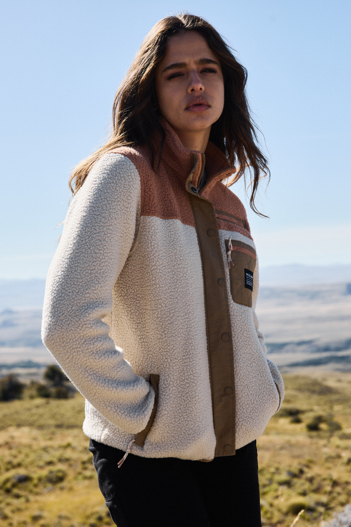Polar Tambo Reciclado Beige Mujer