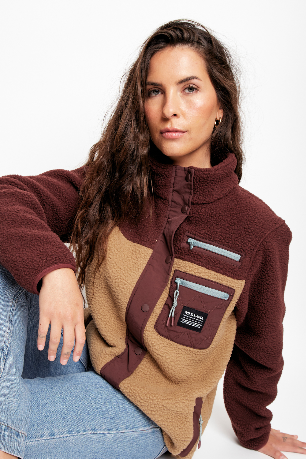 Polar Tambo Reciclado Burdeo Mujer
