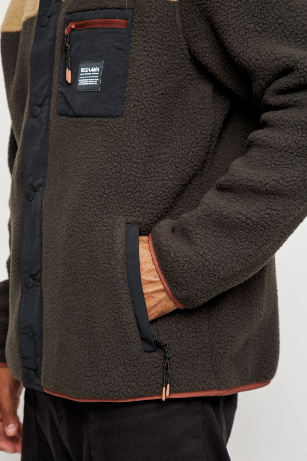 Polar Tambo Reciclado Gris Con Café Hombre