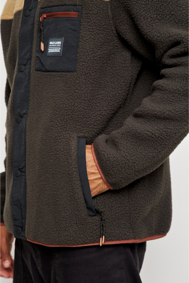 Polar Tambo Reciclado Gris Con Café Hombre