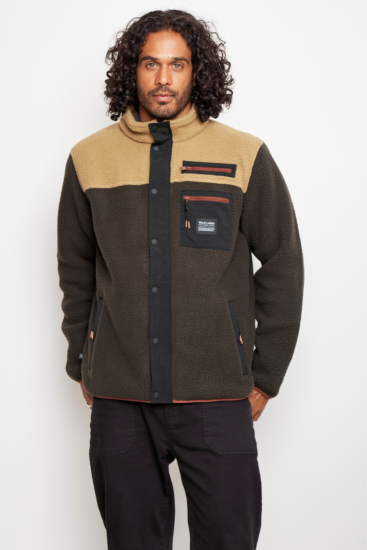 Polar Tambo Reciclado Gris Con Café Hombre