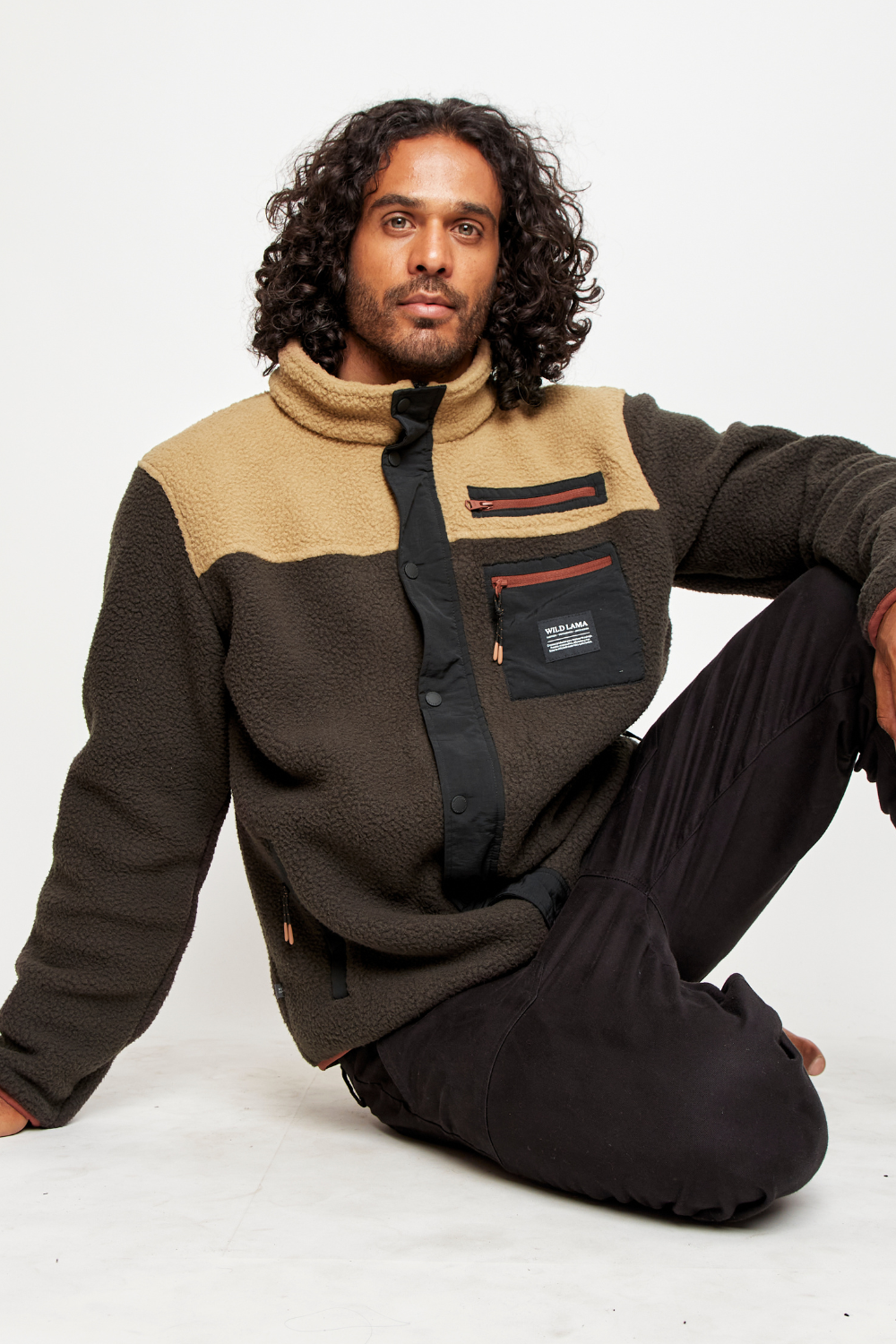 Polar Tambo Reciclado Gris Con Café Hombre