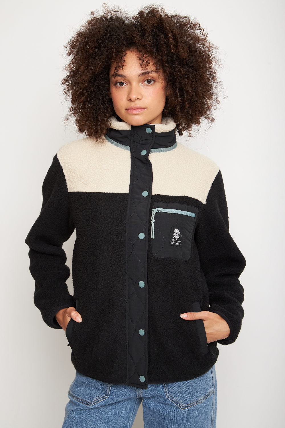 Polar Tambo Reciclado Negro Mujer