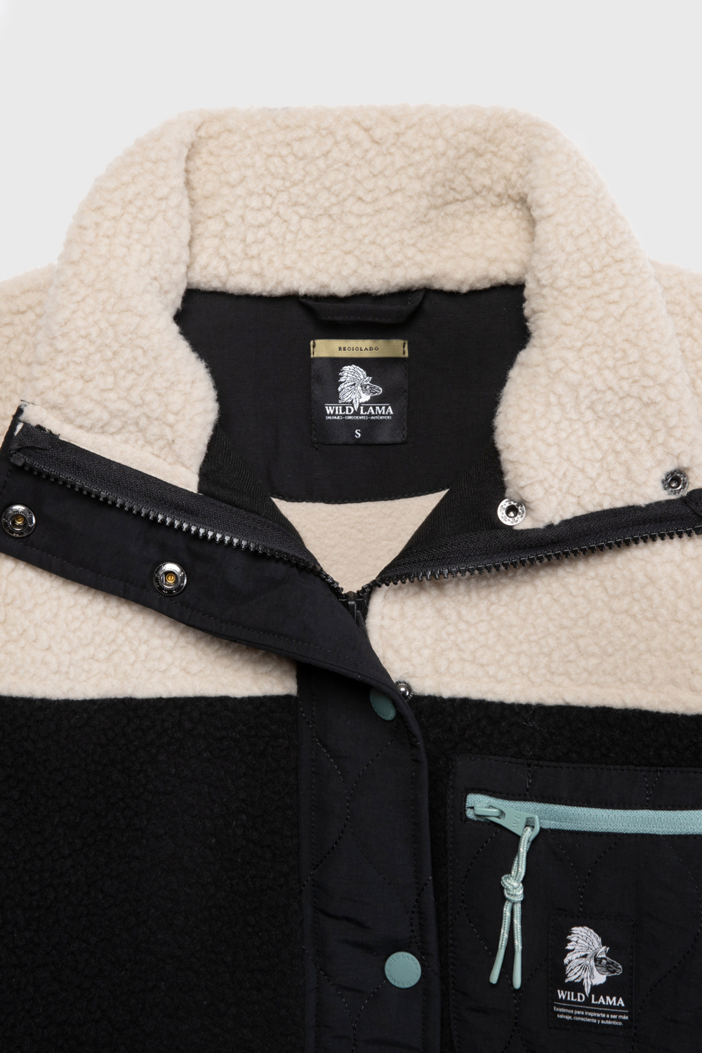 Polar Tambo Reciclado Negro Mujer