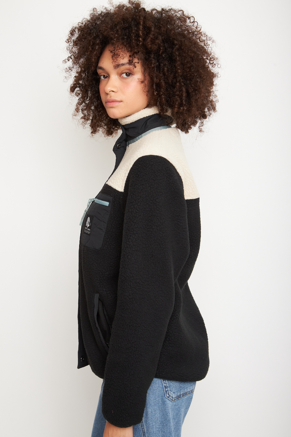 Polar Tambo Reciclado Negro Mujer