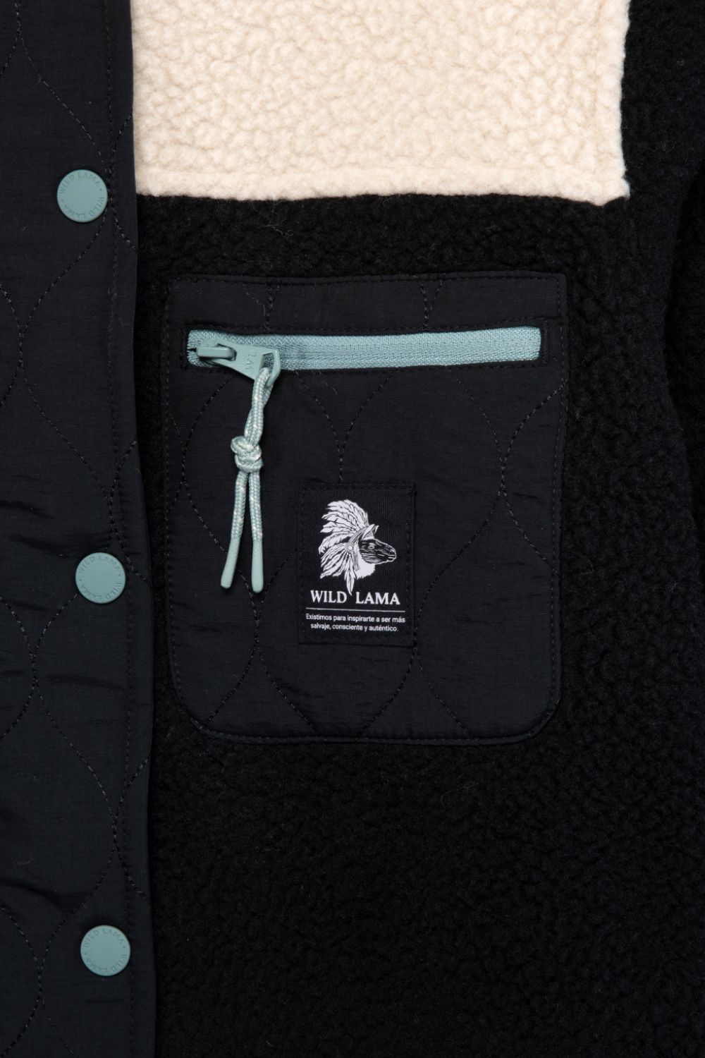 Polar Tambo Reciclado Negro Mujer