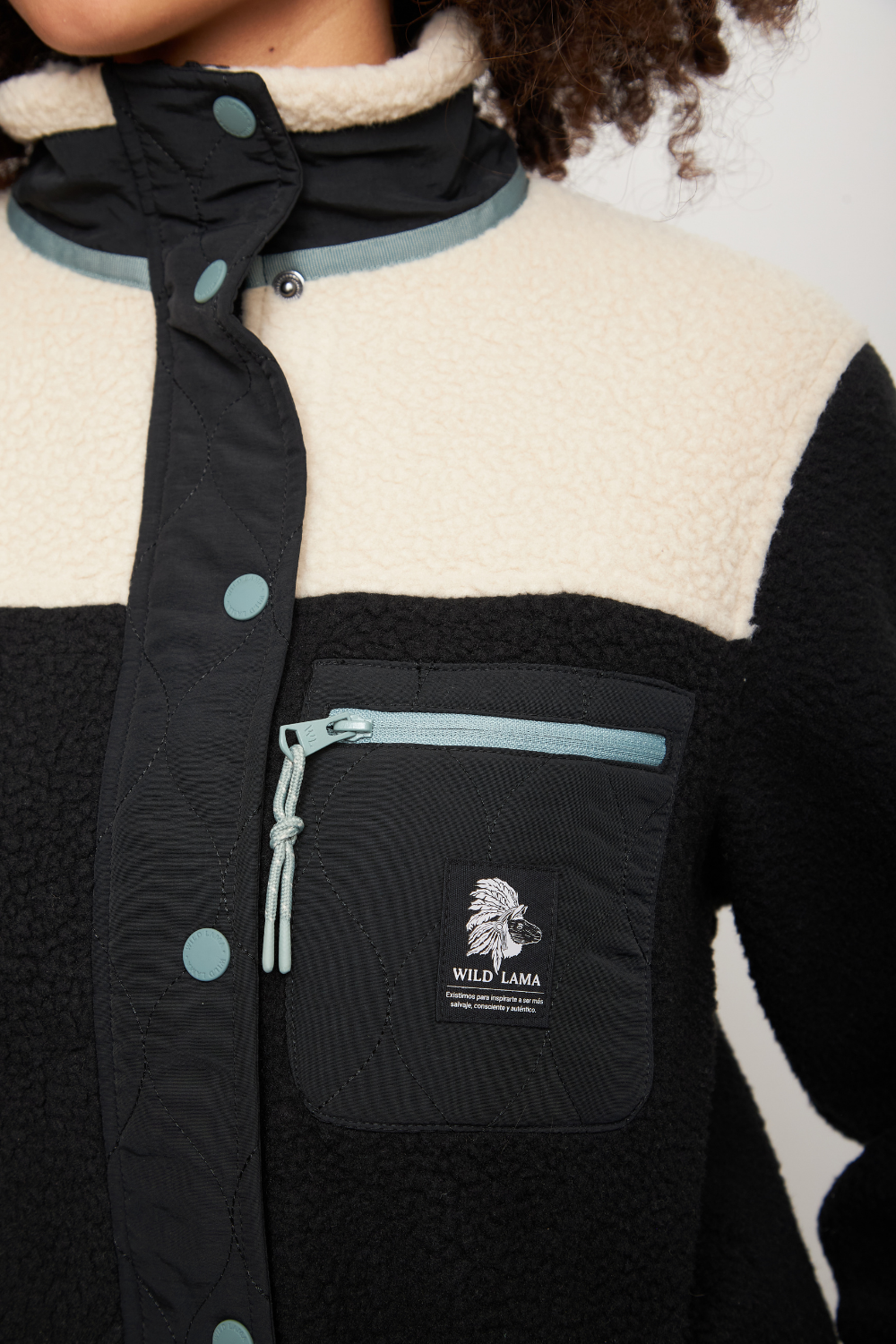 Polar Tambo Reciclado Negro Mujer