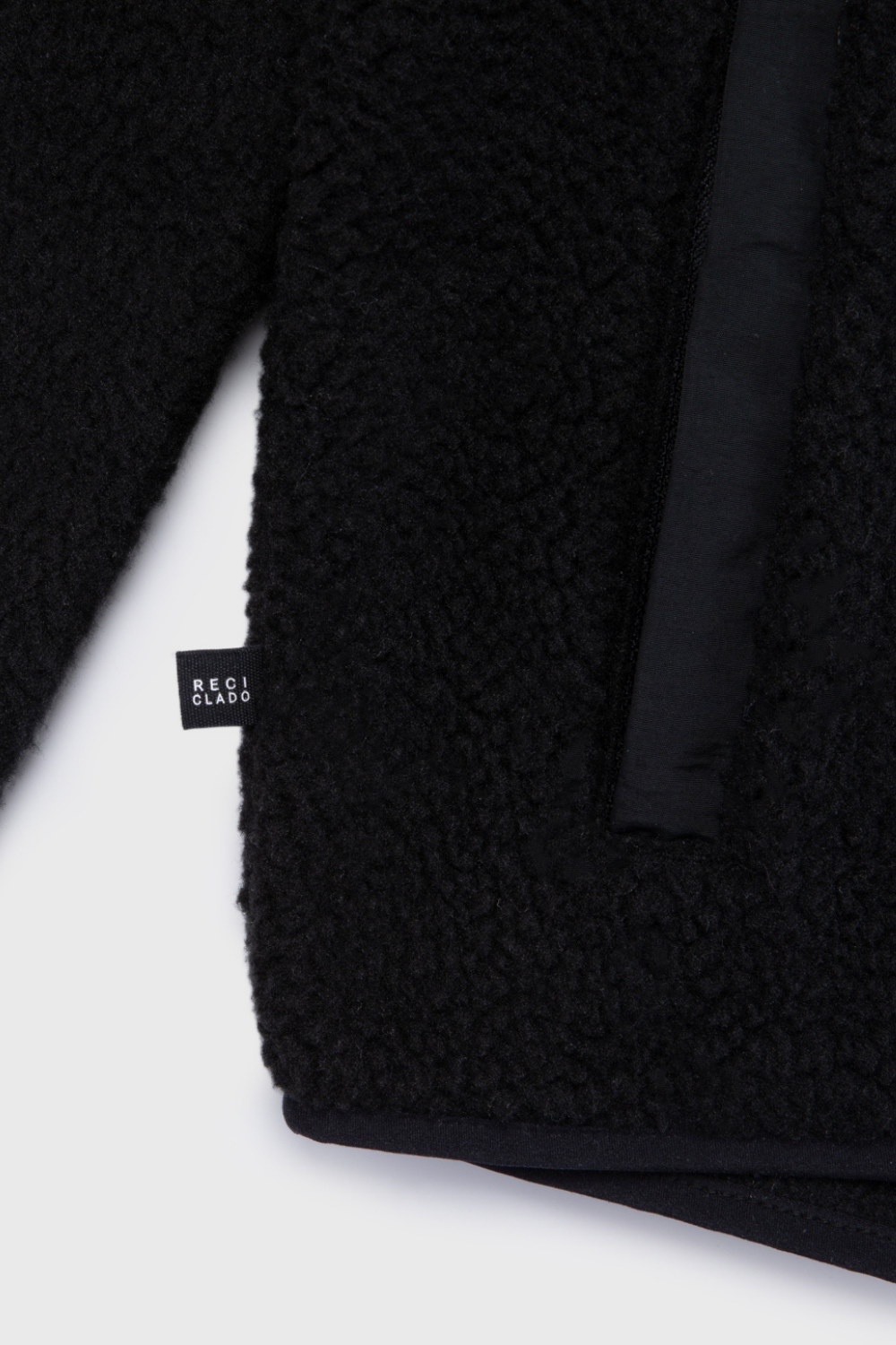 Polar Tambo Reciclado Negro Mujer