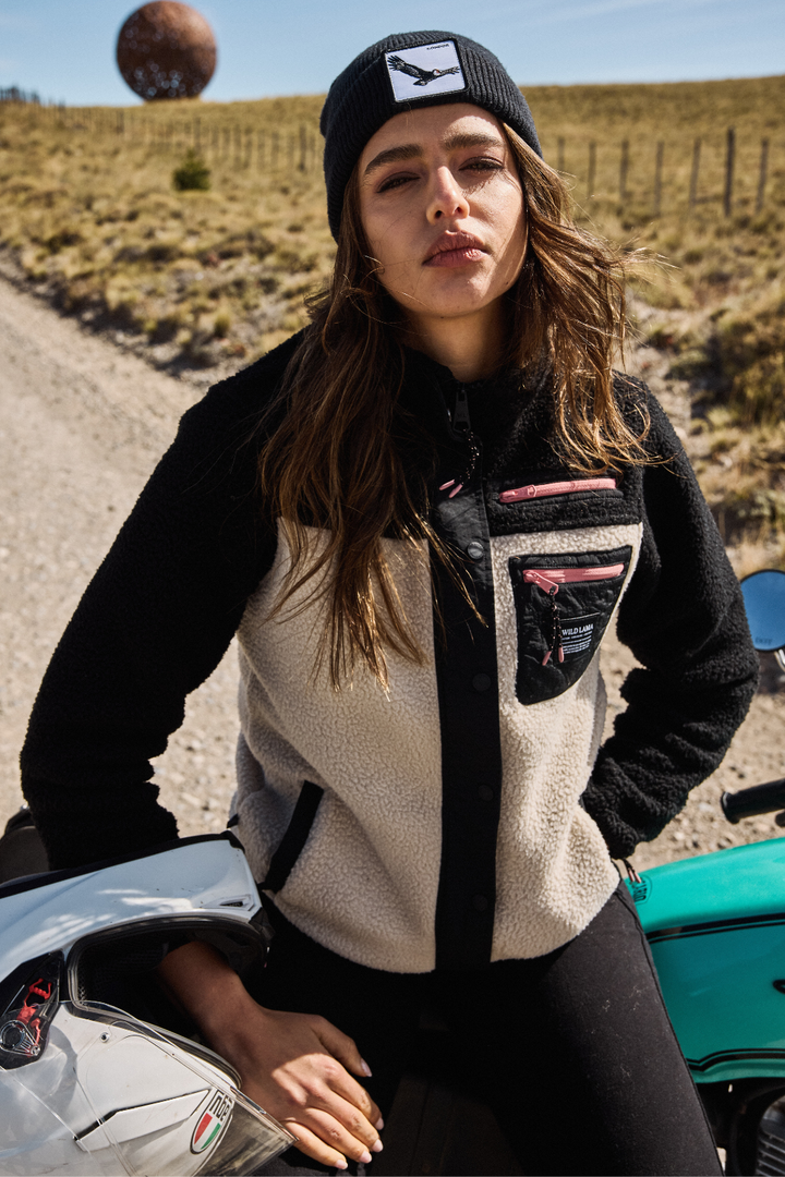 Polar Tambo Reciclado Negro Mujer