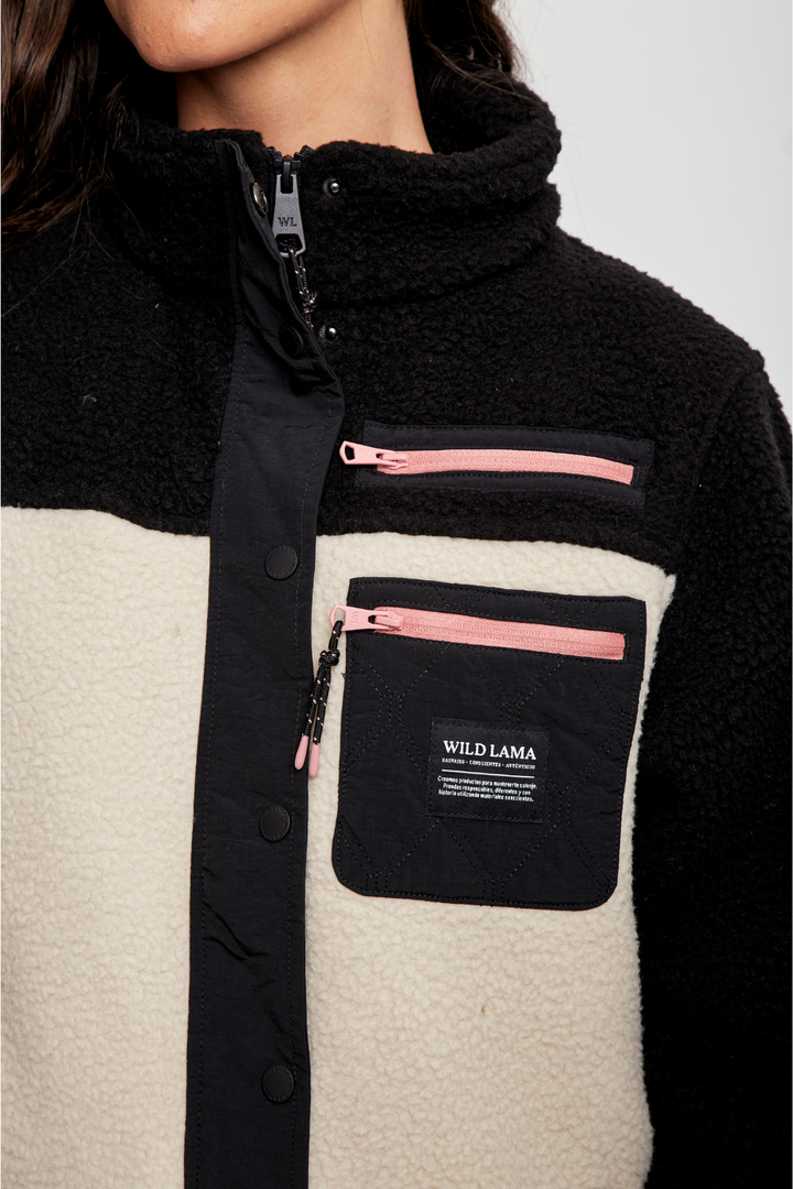 Polar Tambo Reciclado Negro Mujer
