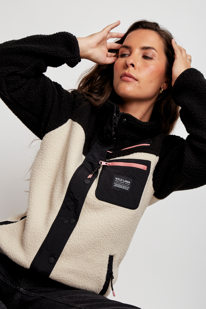 Polar Tambo Reciclado Negro Mujer