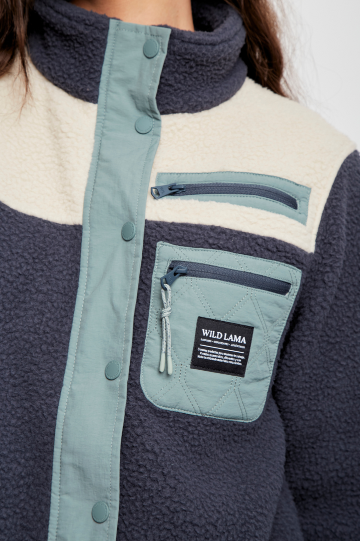Polar Tambo Reciclado Azul Mujer