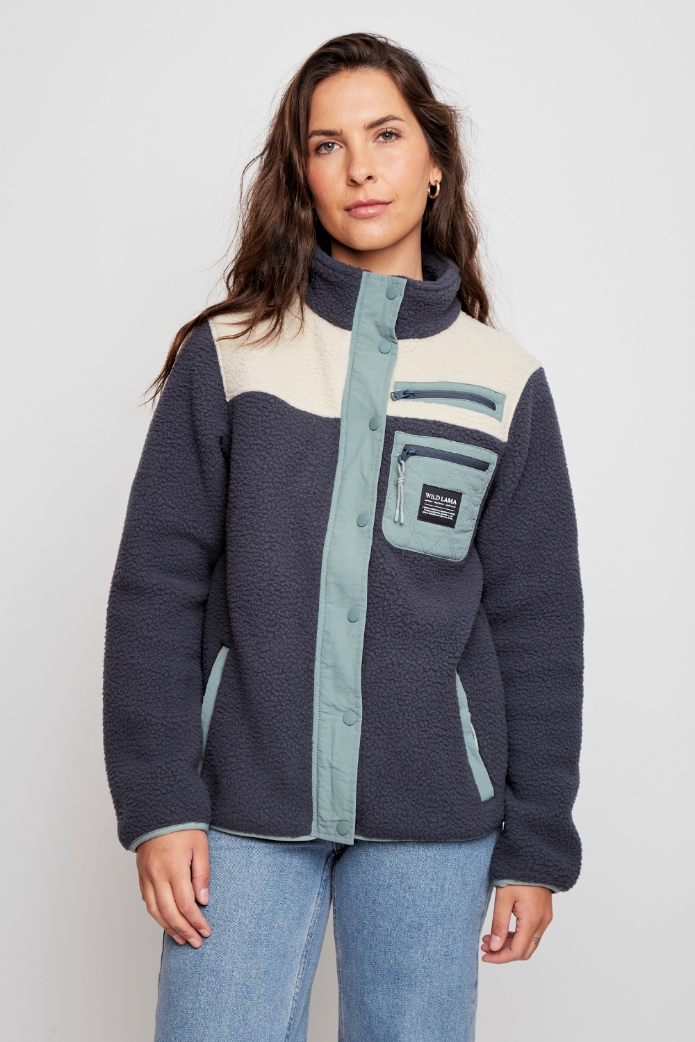 Polar Tambo Reciclado Azul Mujer