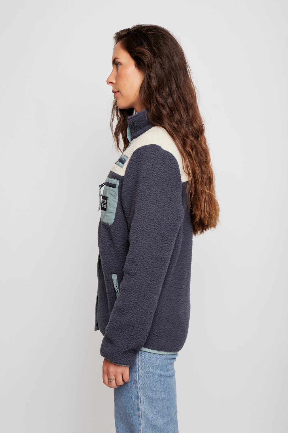 Polar Tambo Reciclado Azul Mujer