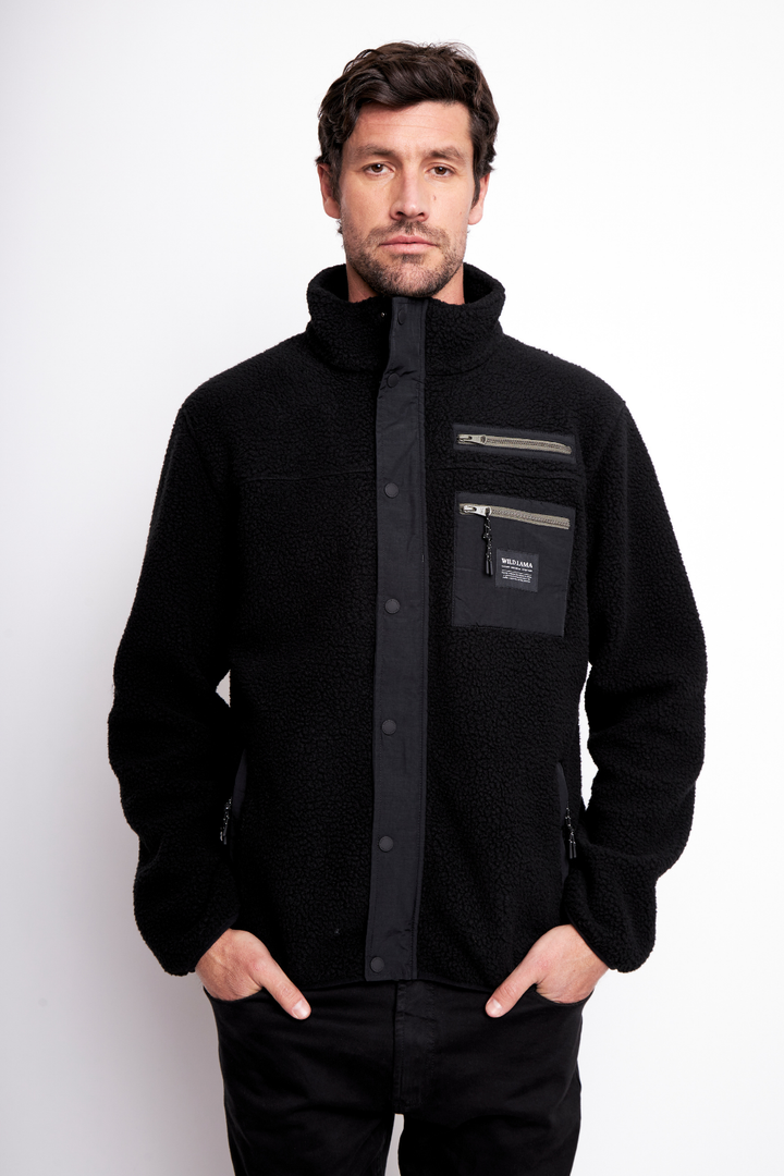 Polar Tambo Reciclado Negro Hombre