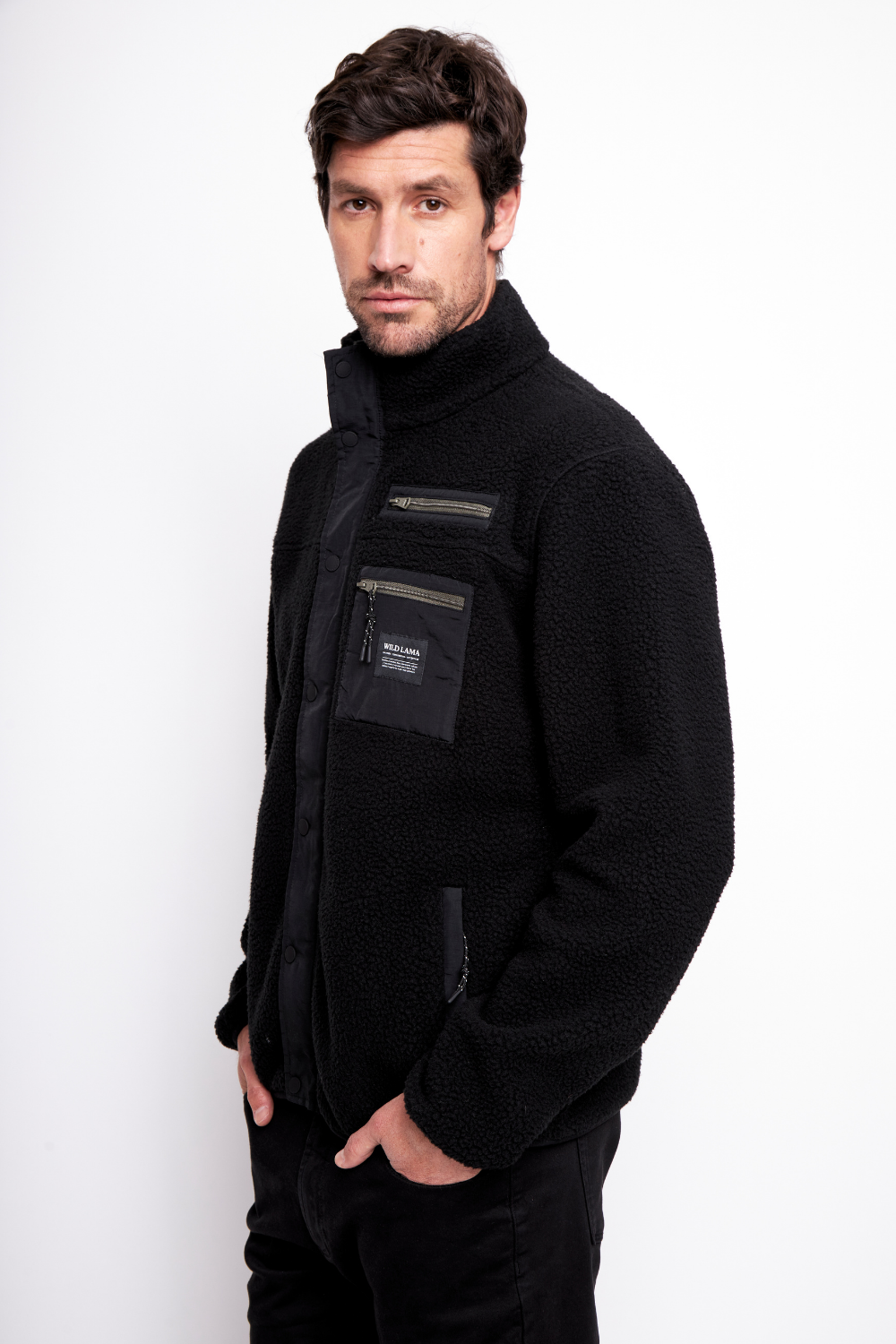 Polar Tambo Reciclado Negro Hombre